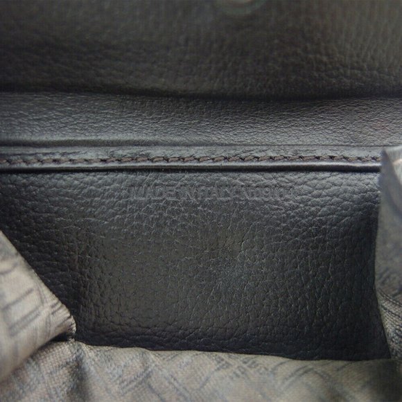 DUNHILL Bi -fold Wallet D8 PVC x Leather Authentic USED - Picture 9 of 11